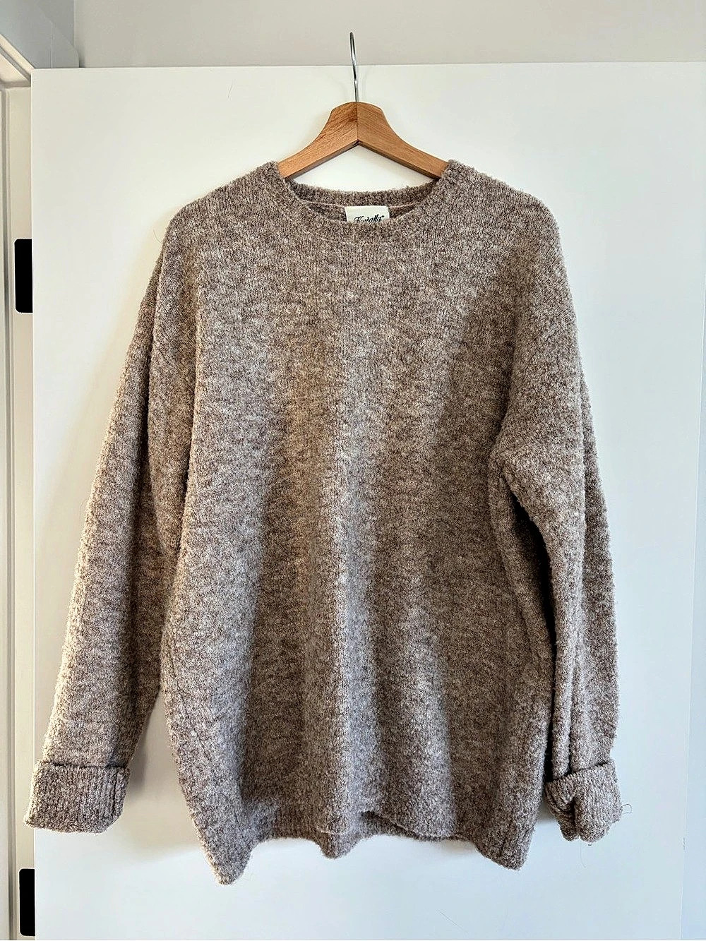 Kuwalla Women's Crew Neck Sweater Size Large in Brown